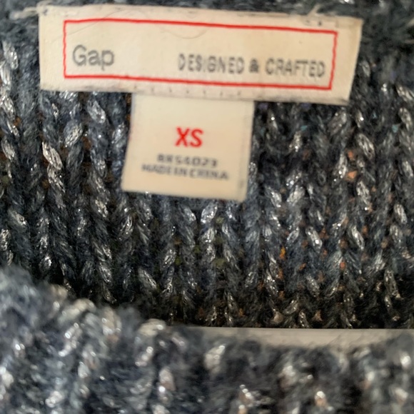 GAP woman’s XS Cable Knit Sweater grey - Picture 3 of 3